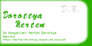 dorottya merten business card